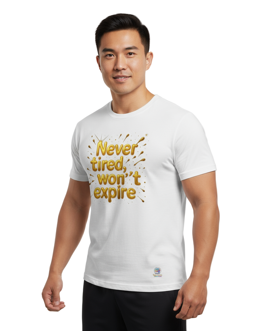 Never tired, won't expire - Mens Recycled Cool T 0.1