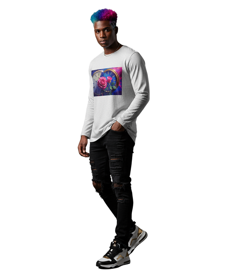 TiMe for roses 0.0 - Shaped Long Tee