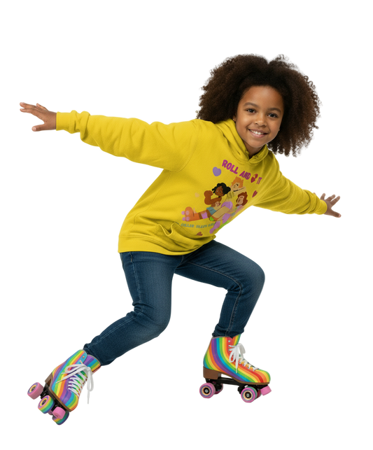 Roll and love it -. Kids Hoodie (AWDis)