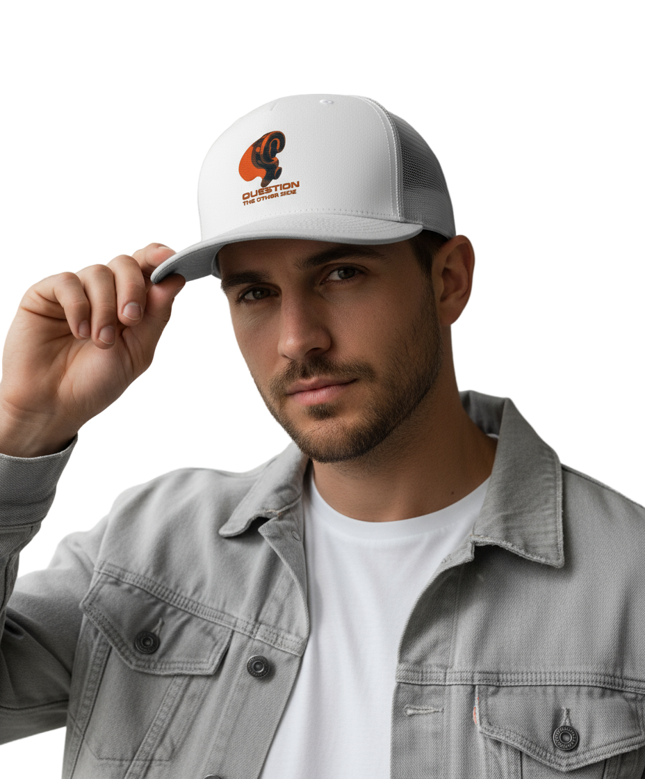 Question the other side. 0.0 - Snapback Rapper Cap Borduring