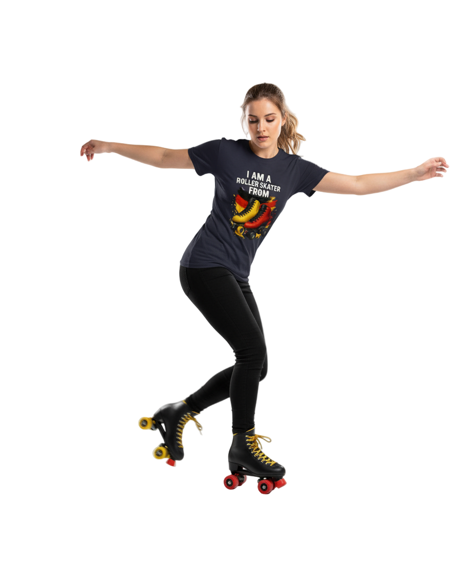 Im a roller skater from..0.9 ( Duitsland ) - T shirt Rocker Unisex
