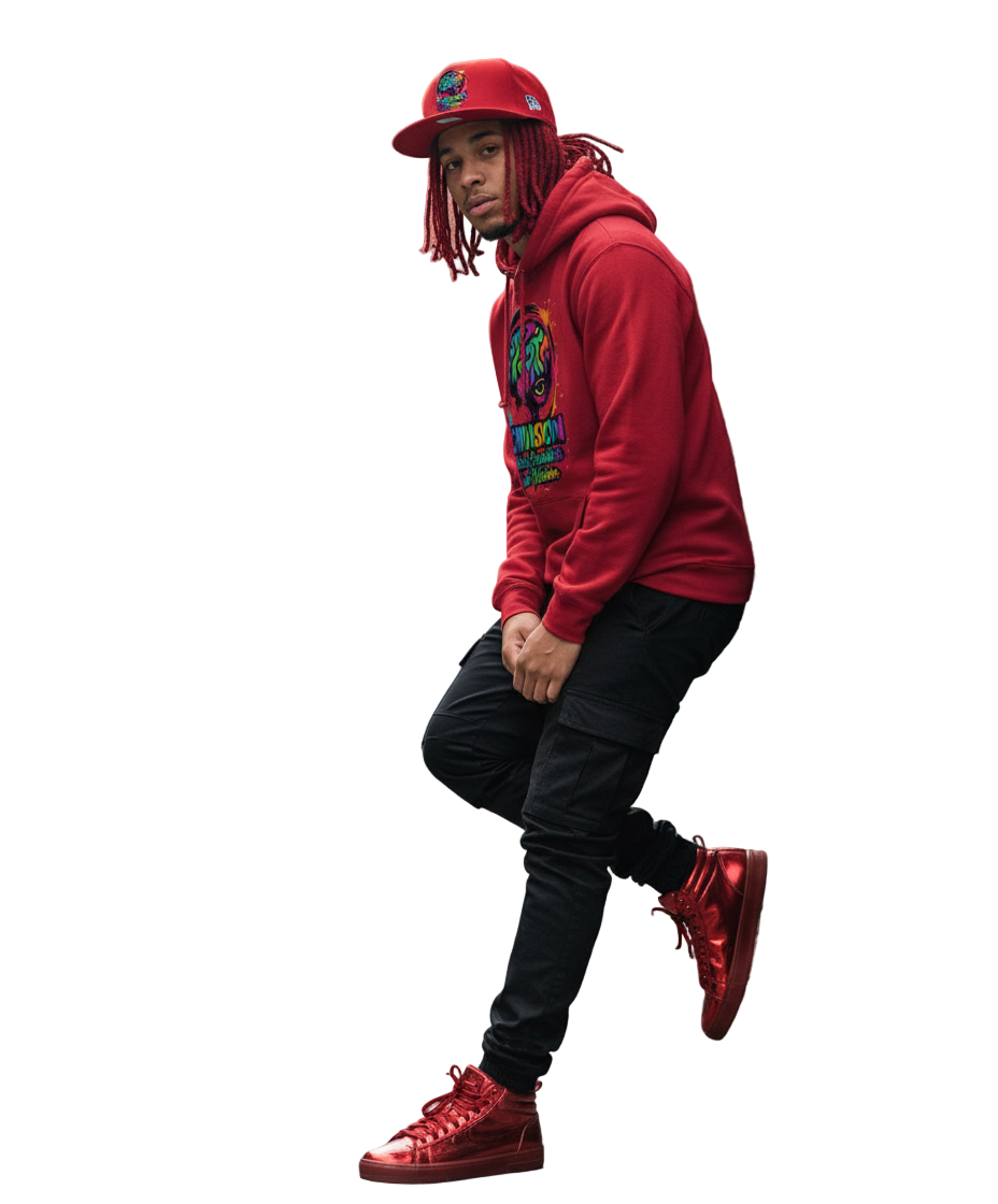 TCMVision Logo with back painting - College Hoodie (AWDis)