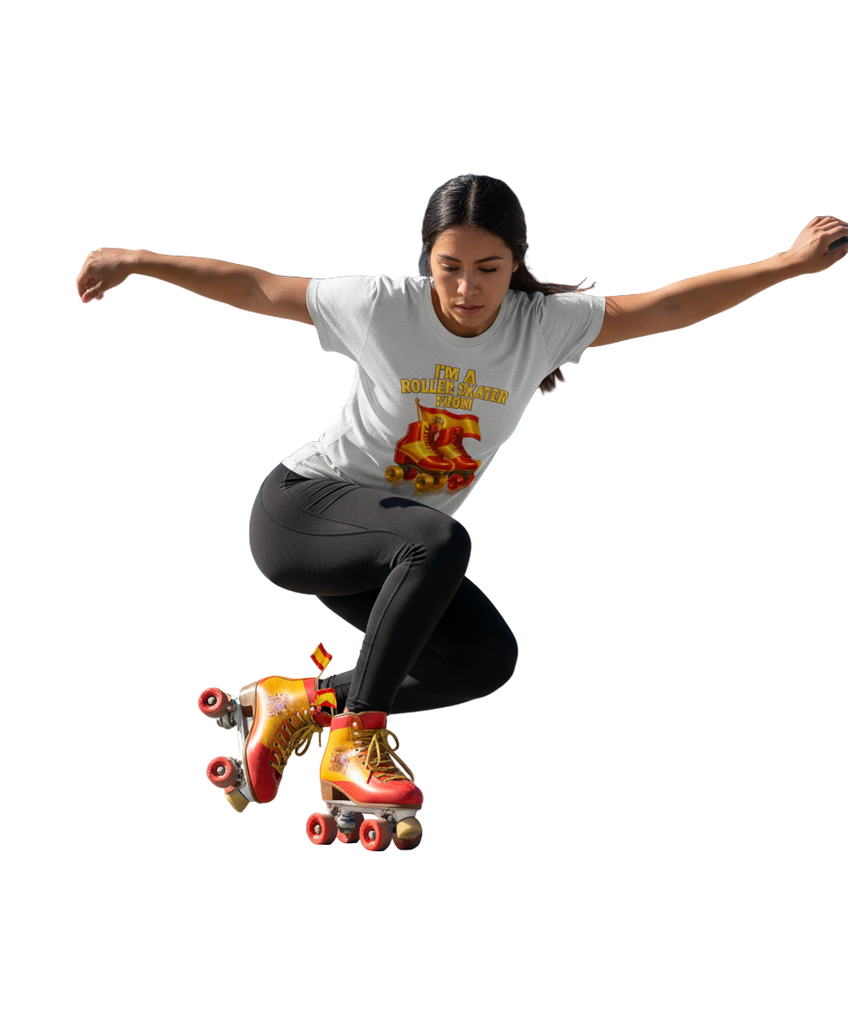 Im a roller skater from..0.4 ( Spanje ) - T shirt Rocker Unisex
