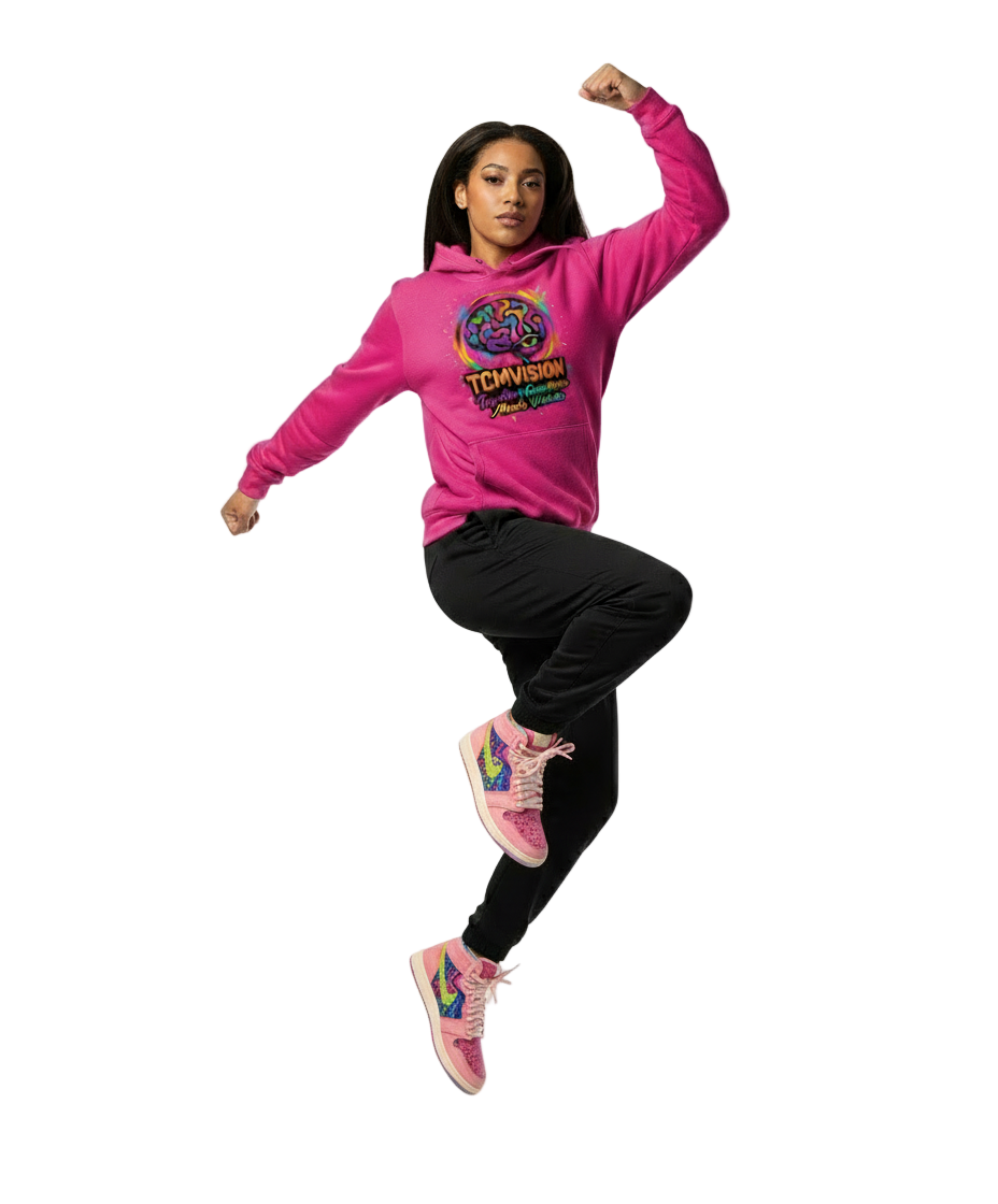 TCMVision Logo Graffiti Design 0.0 - Wemos college hoodie (AWDis)