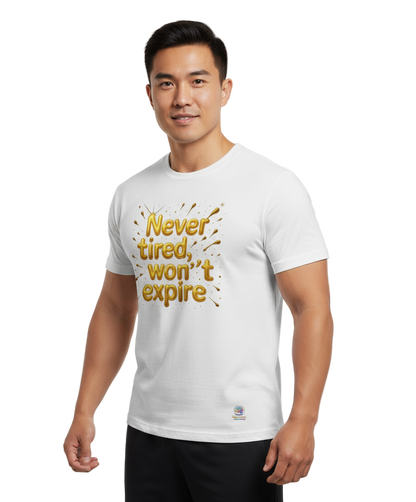 Never tired, won't expire - Mens Recycled Cool T 0.1