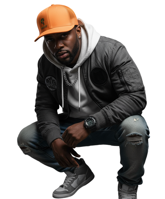 Question the other side - Snapback Rapper Cap Borduring