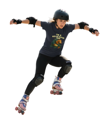 Im a roller skater from..0.5 ( USA ) - T shirt Rocker Unisex