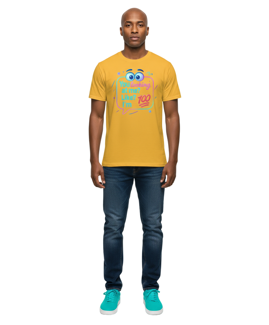 Looking @ me like ... 0.0 - Gildan Heavy Cotton T-Shirt