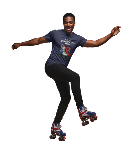 Im a roller skater from..0.1 ( Engeland) - T shirt Rocker Unisex