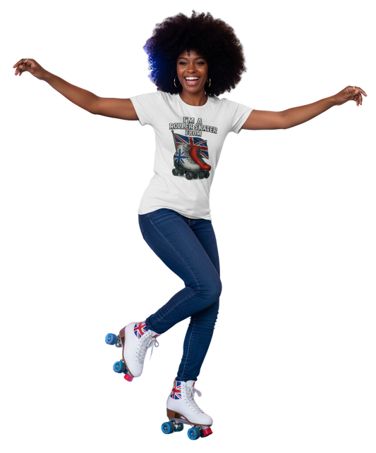 Im a roller skater from..0.1 ( Engeland) - T shirt Rocker Unisex