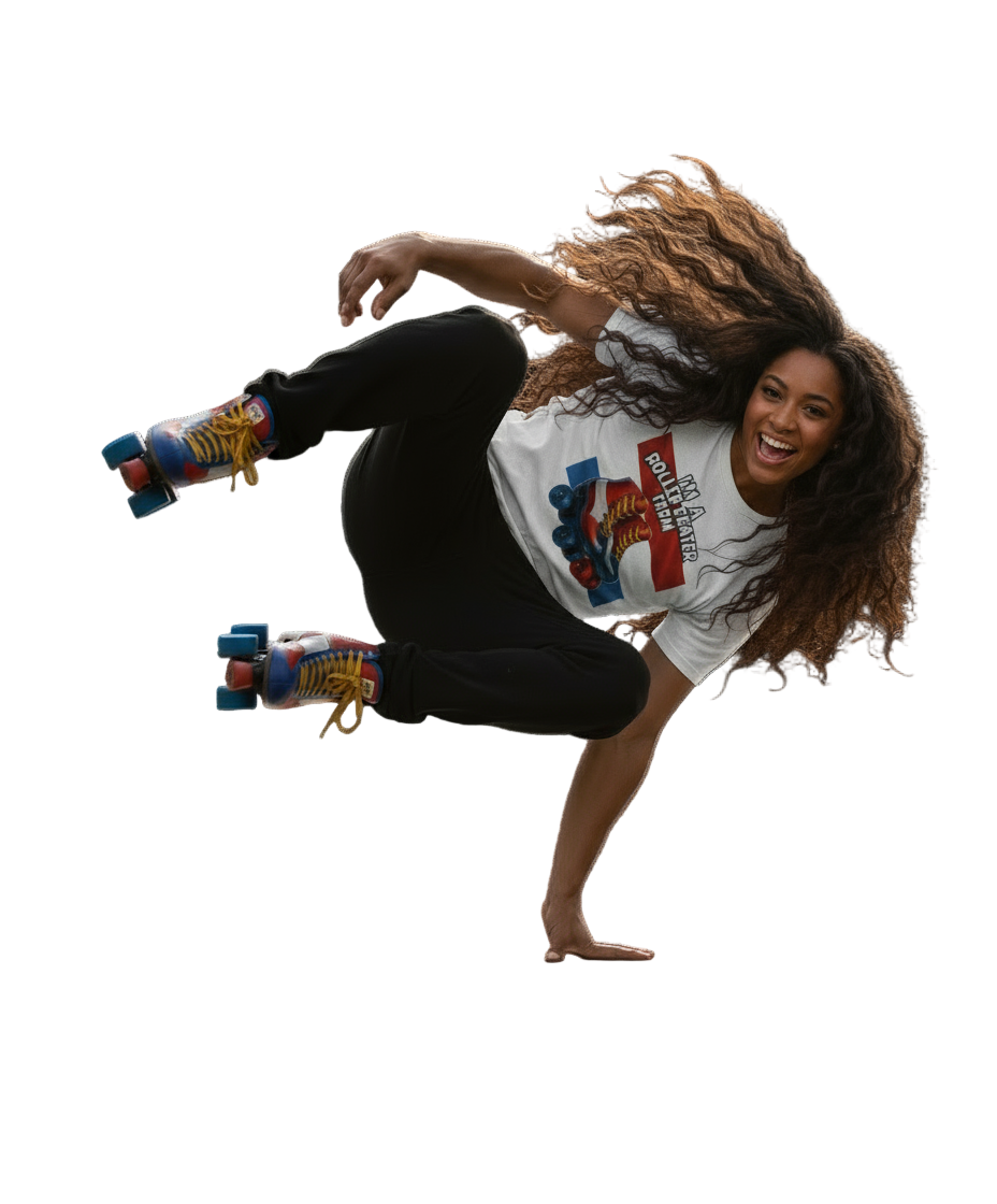 Im a roller skater from..0.2 (Nederland) - Tshirt Rocker unisex