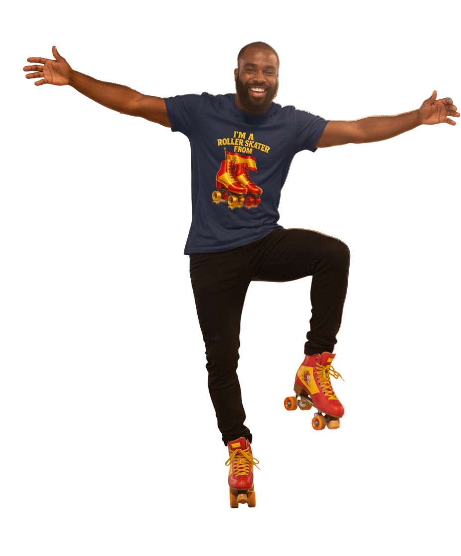 Im a roller skater from..0.4 ( Spanje ) - T shirt Rocker Unisex