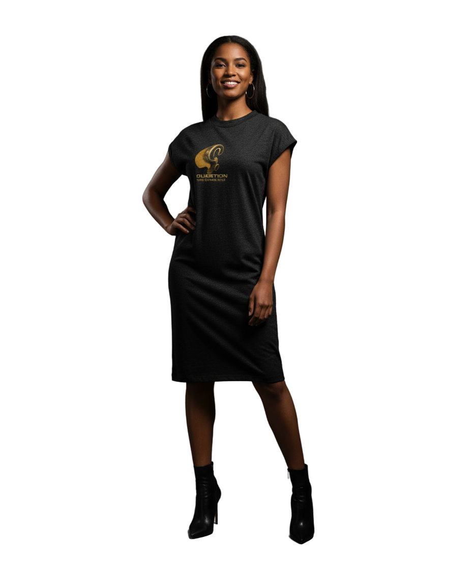 Question the other side. 0.0 - Ladies Turtle Extended Shoulder Dress.