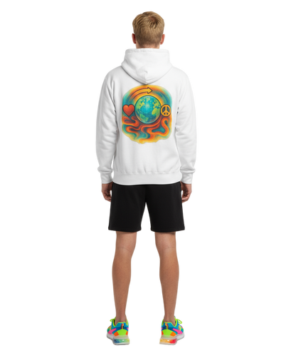 TCMVision Logo with back painting - College Hoodie (AWDis)