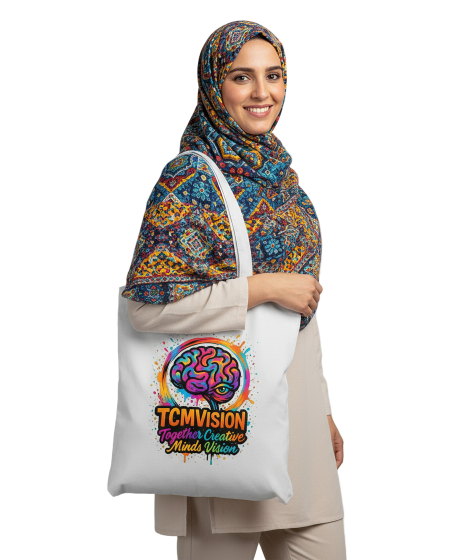 TCMVision Graffiti Logo Design - EarthAware™ Organic Bag For Life