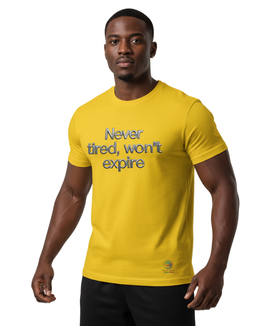 Never tired, won't expire - Mens Recycled Cool T 0.0