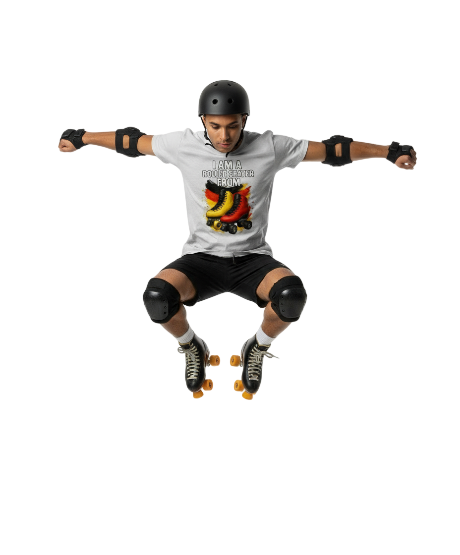 Im a roller skater from..0.9 ( Duitsland ) - T shirt Rocker Unisex