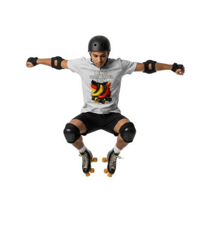 Im a roller skater from..0.9 ( Duitsland ) - T shirt Rocker Unisex
