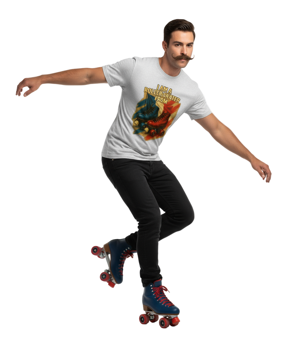 Im a roller skater from..0.8 ( Frankrijk ) - T shirt Rocker (Unisex)