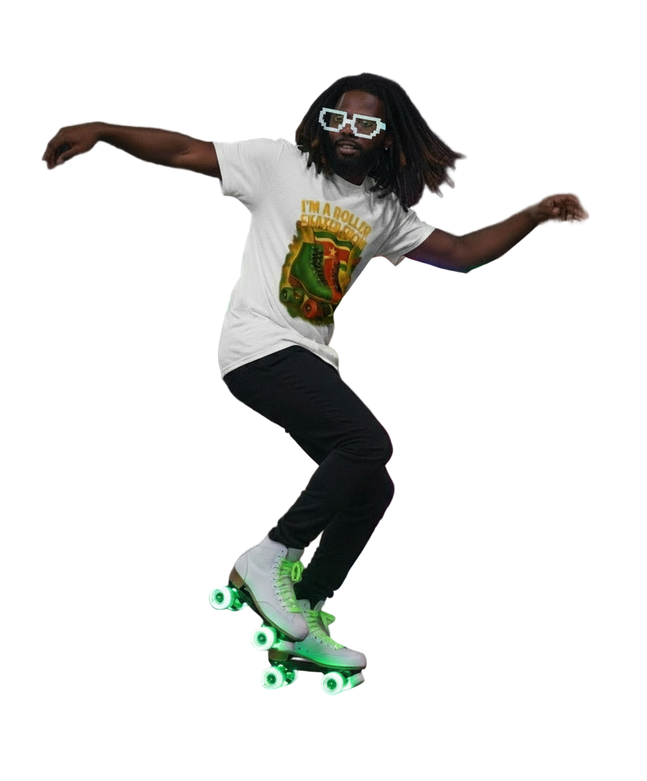Im a roller skater from..0.0 ( Suriname ) - T shirt Rocker Unisex