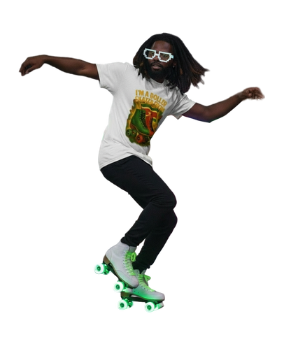 Im a roller skater from..0.0 ( Suriname ) - T shirt Rocker Unisex