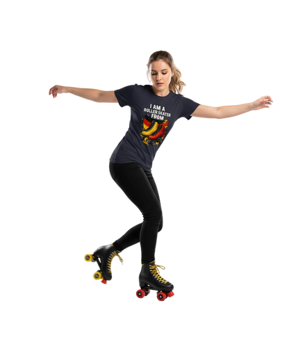 Im a roller skater from..0.9 ( Duitsland ) - T shirt Rocker Unisex