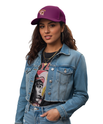 Snapback Rapper Cap Borduring Vogeldruppels met  GOOD LUCK!