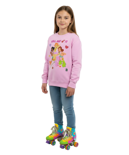 Roll and love it - Kids Sweatshirt (AWDis)