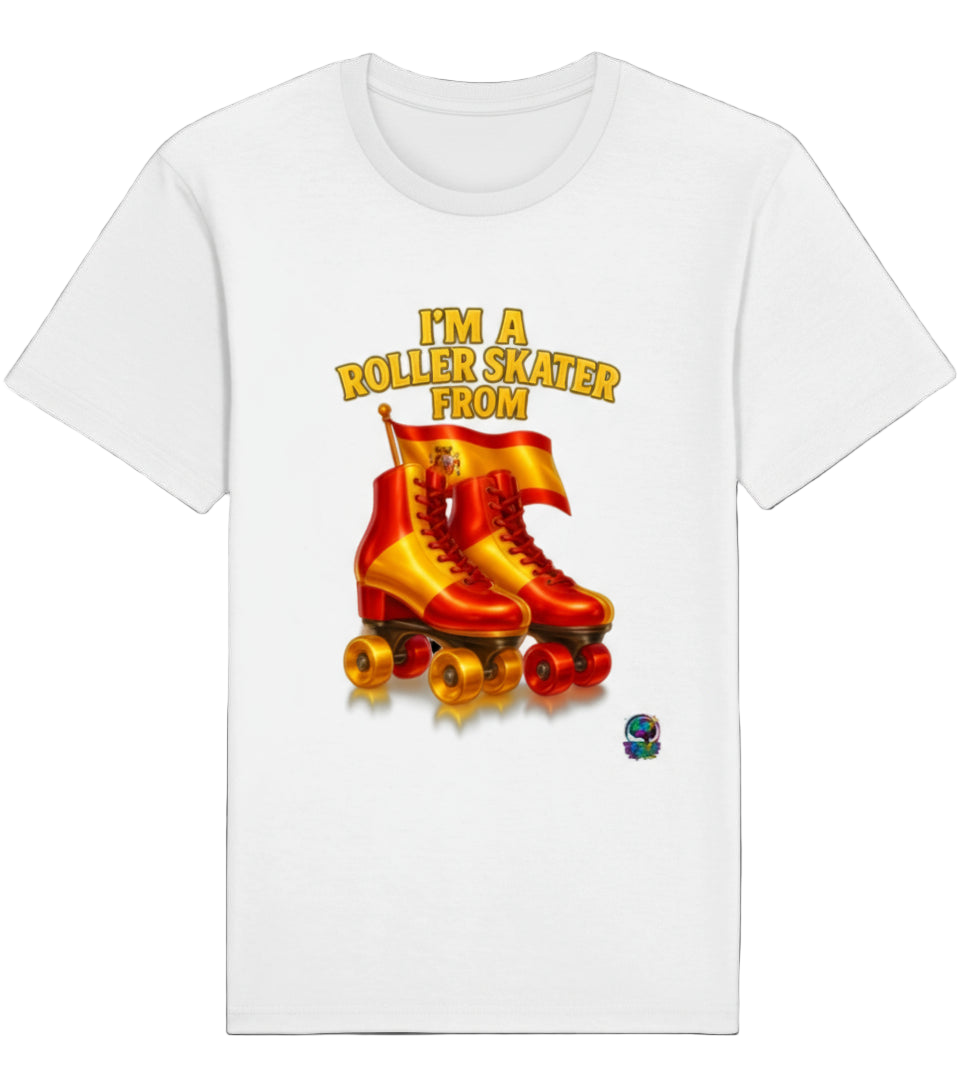 Im a roller skater from..0.4 ( Spanje ) - T shirt Rocker Unisex