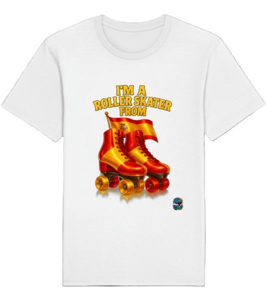 Im a roller skater from..0.4 ( Spanje ) - T shirt Rocker Unisex